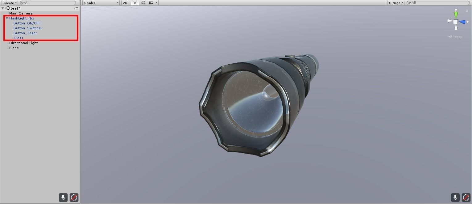 Taser Police FlashLight PBR Low-poly 3D model_14