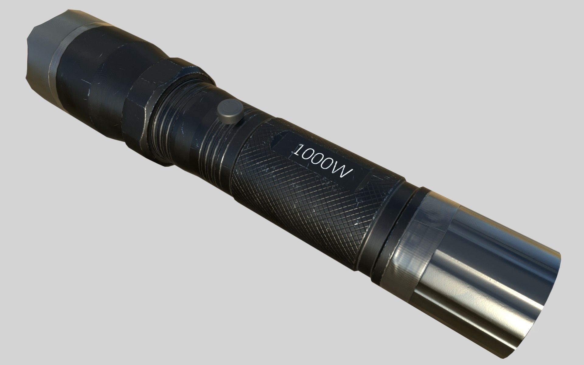Taser Police FlashLight PBR Low-poly 3D model_3