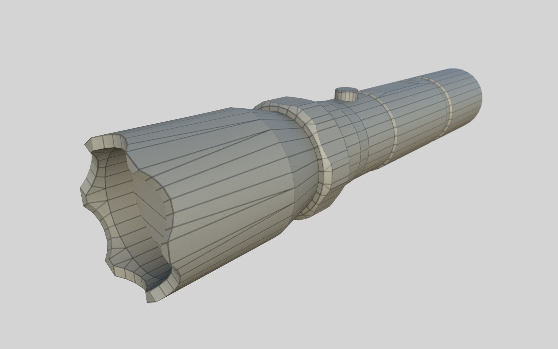 Taser Police FlashLight PBR Low-poly 3D model_10