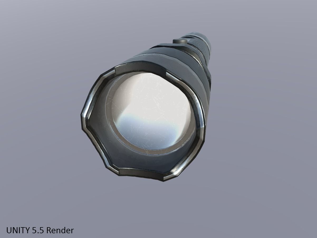 Taser Police FlashLight PBR Low-poly 3D model_12