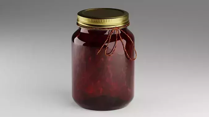 Jam Jar 3D model 3