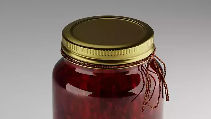 Jam Jar 3D model 5