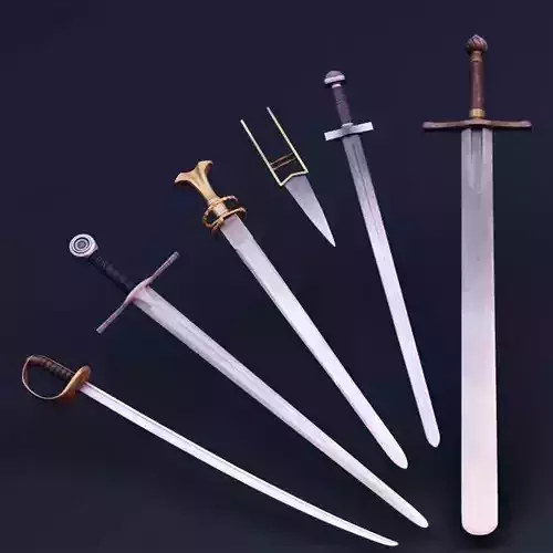 Sword Collection five different swords