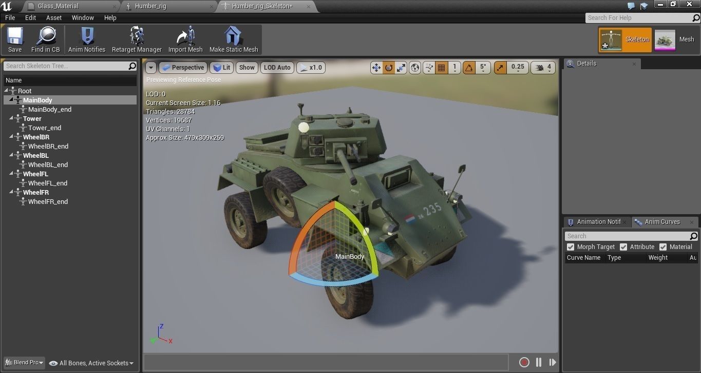 Humber Armoured Car game-ready model Free low-poly 3D model_7