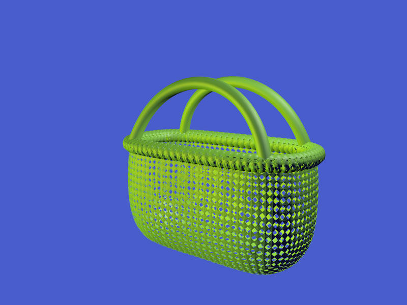 basket rattan with flowers 3D print model_4