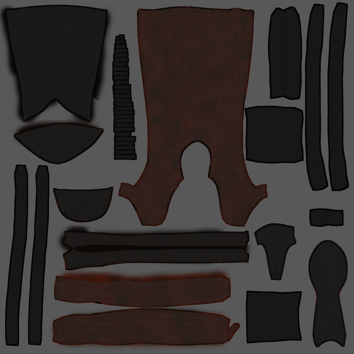 Steampunk Boots 3D model_8