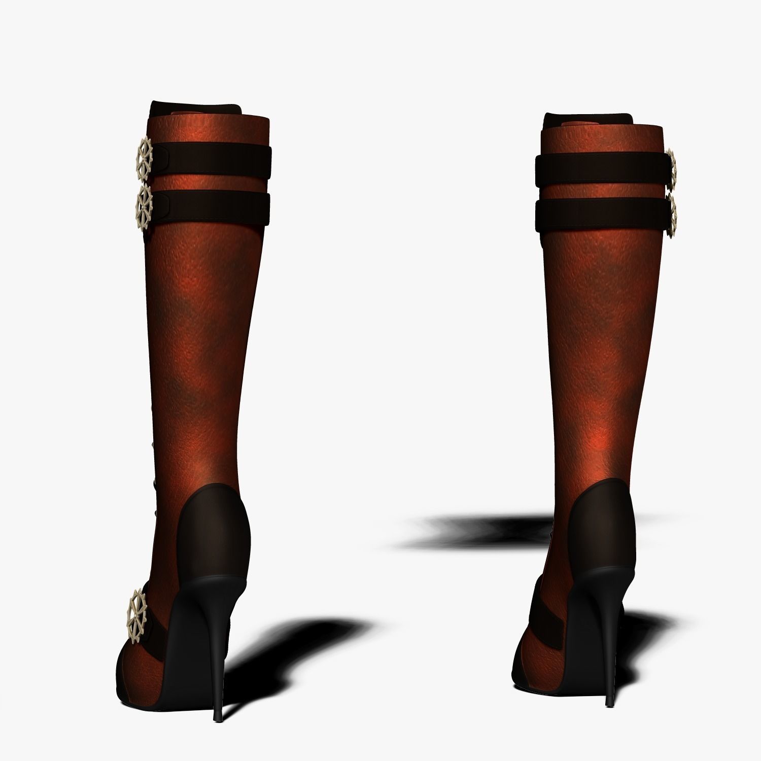 Steampunk Boots 3D model_1