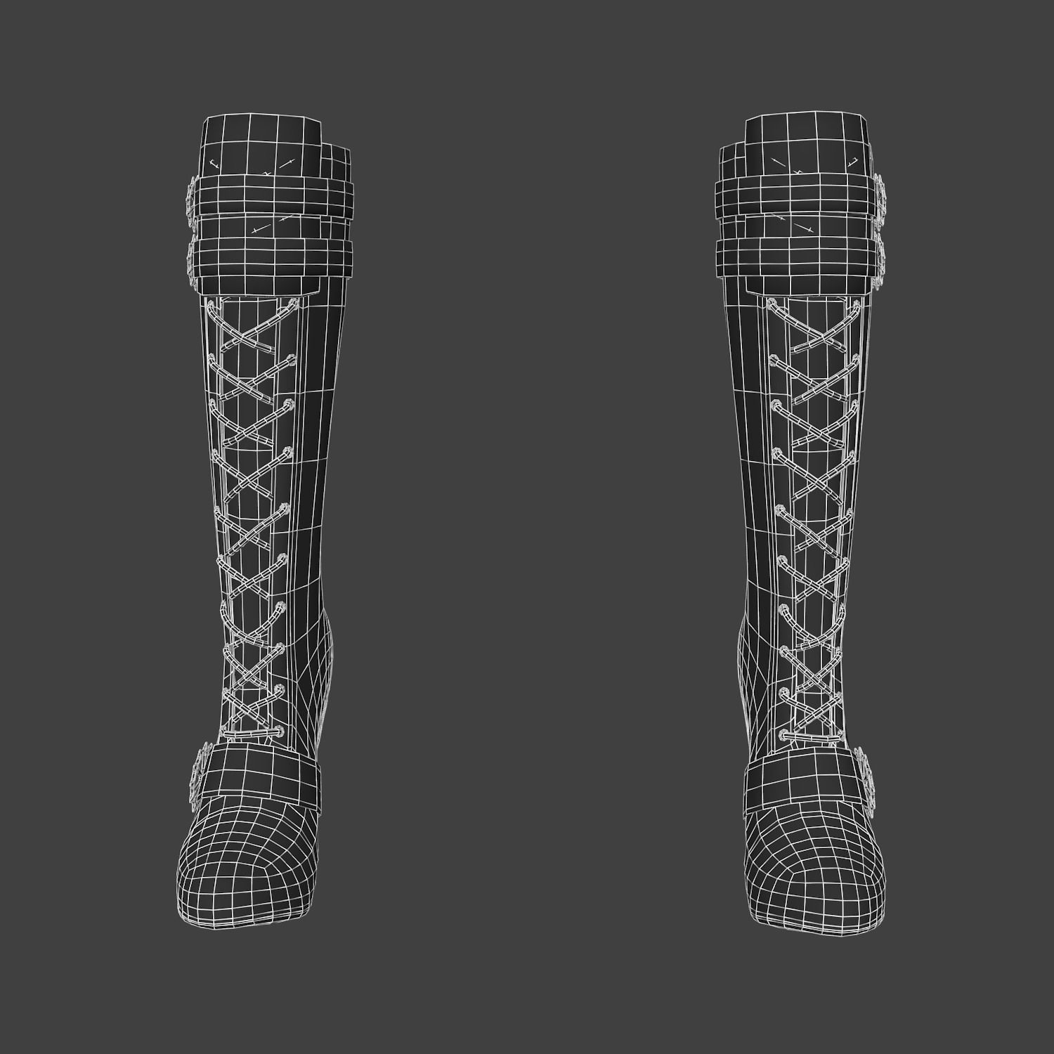 Steampunk Boots 3D model_6