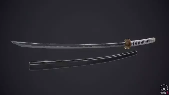 Katana low Low-poly 3D model