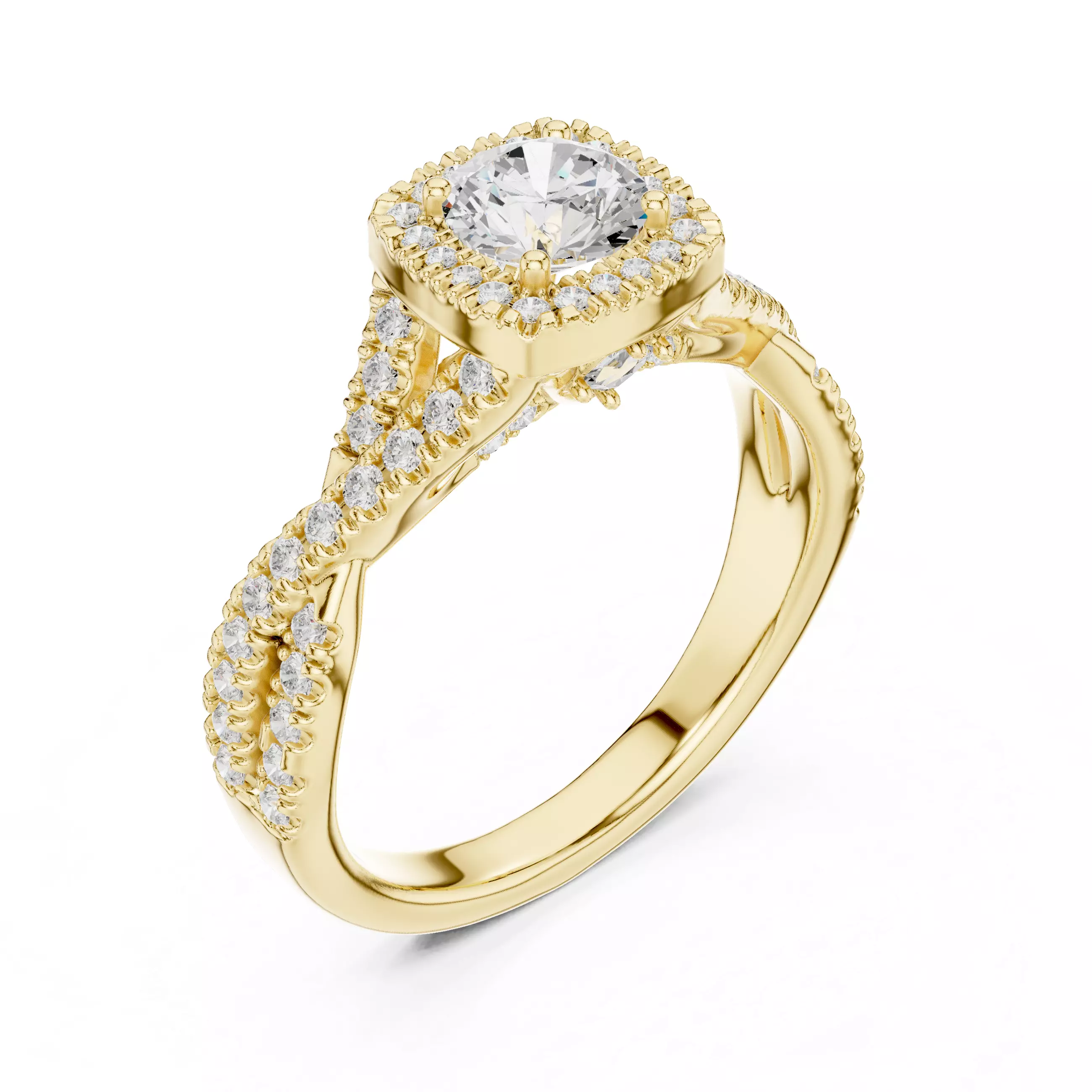Women Ring Render 3dm STL MP4 Details 3D print model