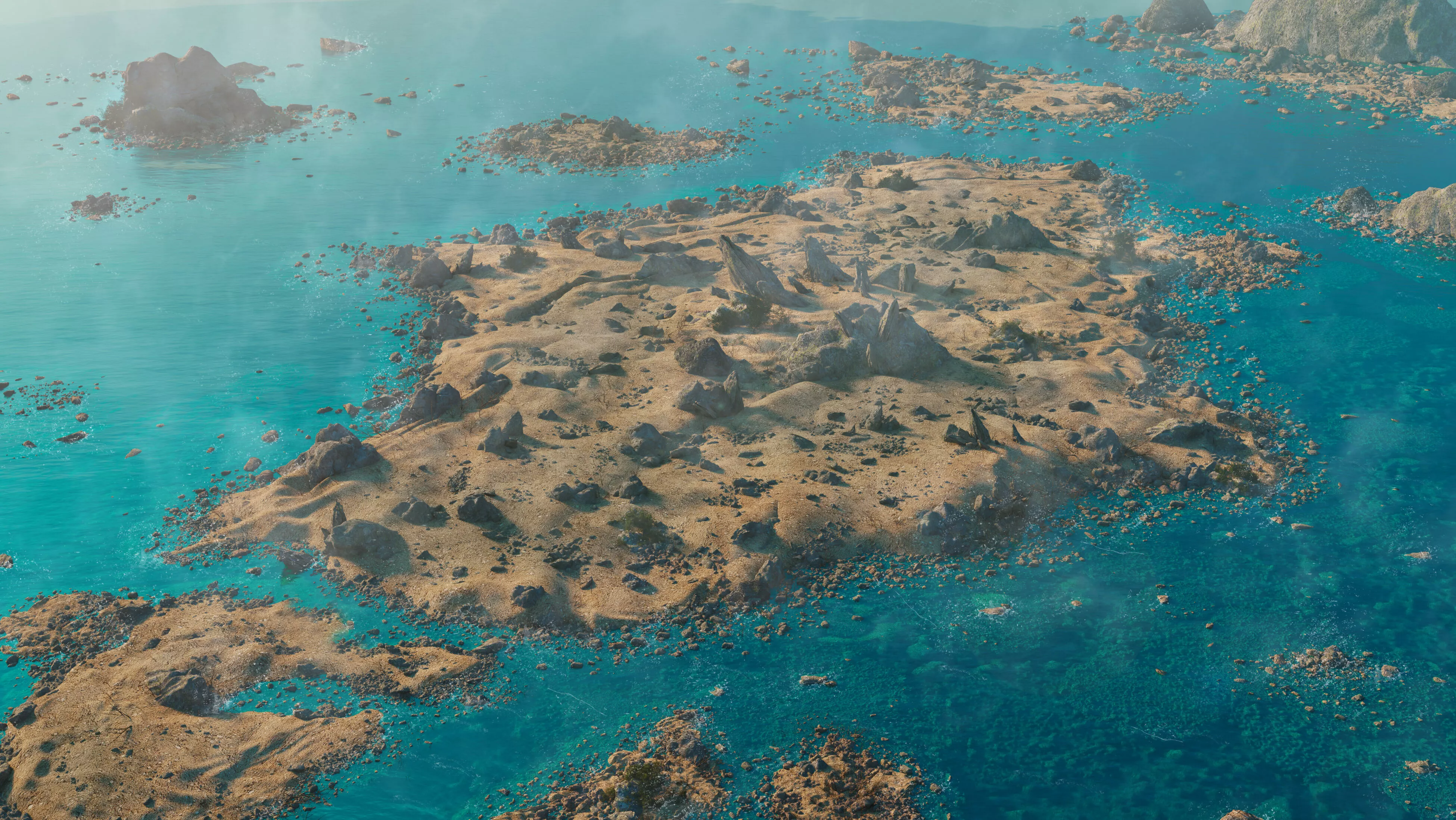 Rocky Island Environment 3D model