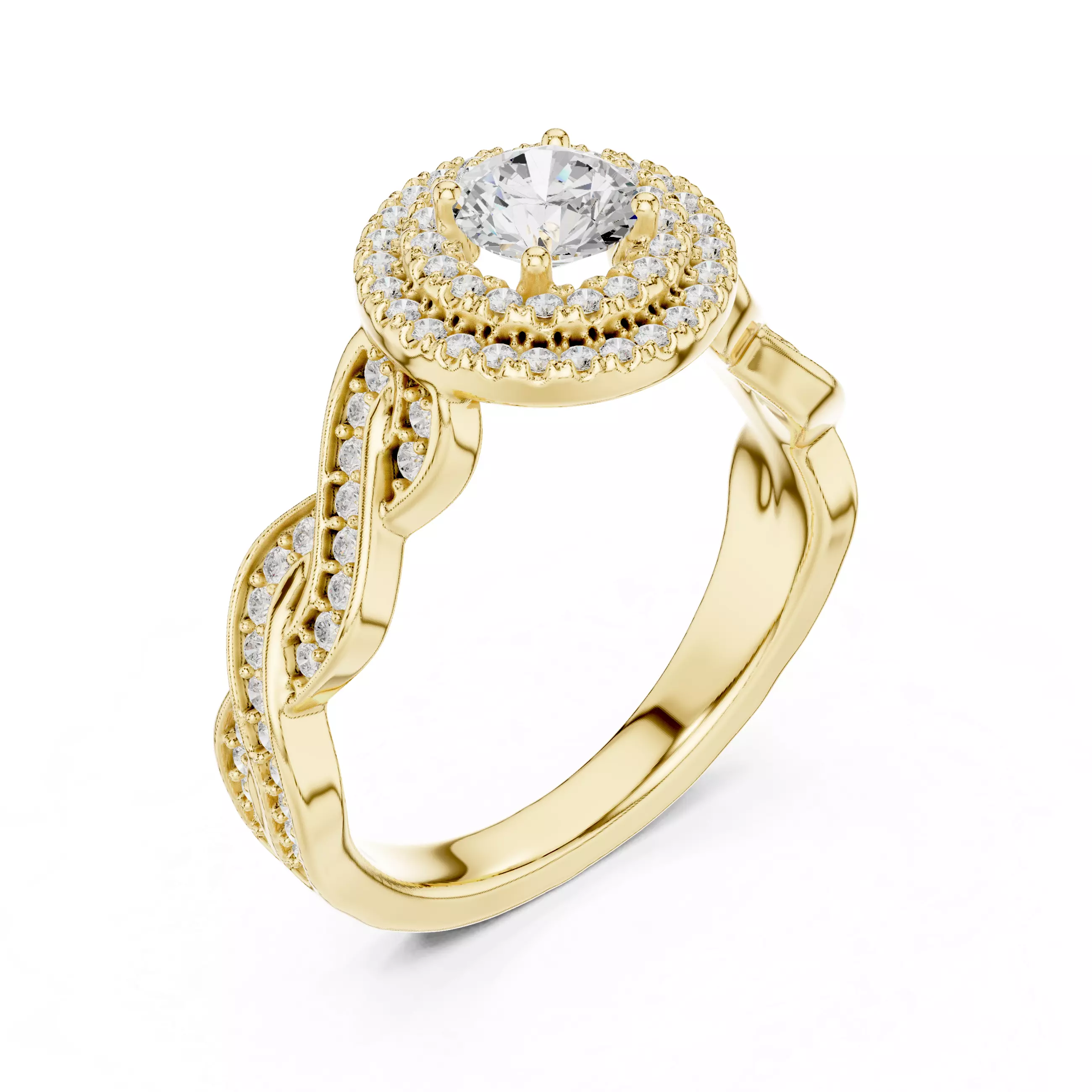 Women Ring Render 3dm STL MP4 Details 3D print model