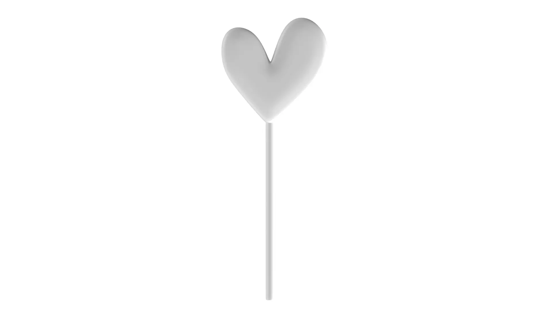 Heart Lollipop 3 3D print model