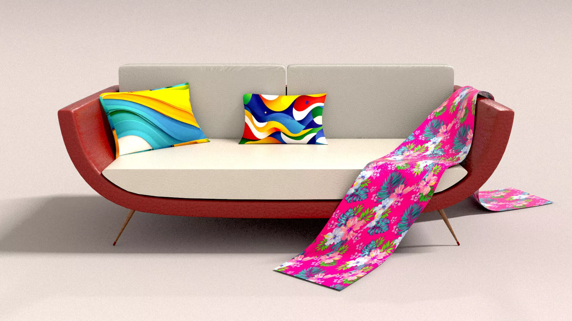 laos Design Sofa 02 3D model