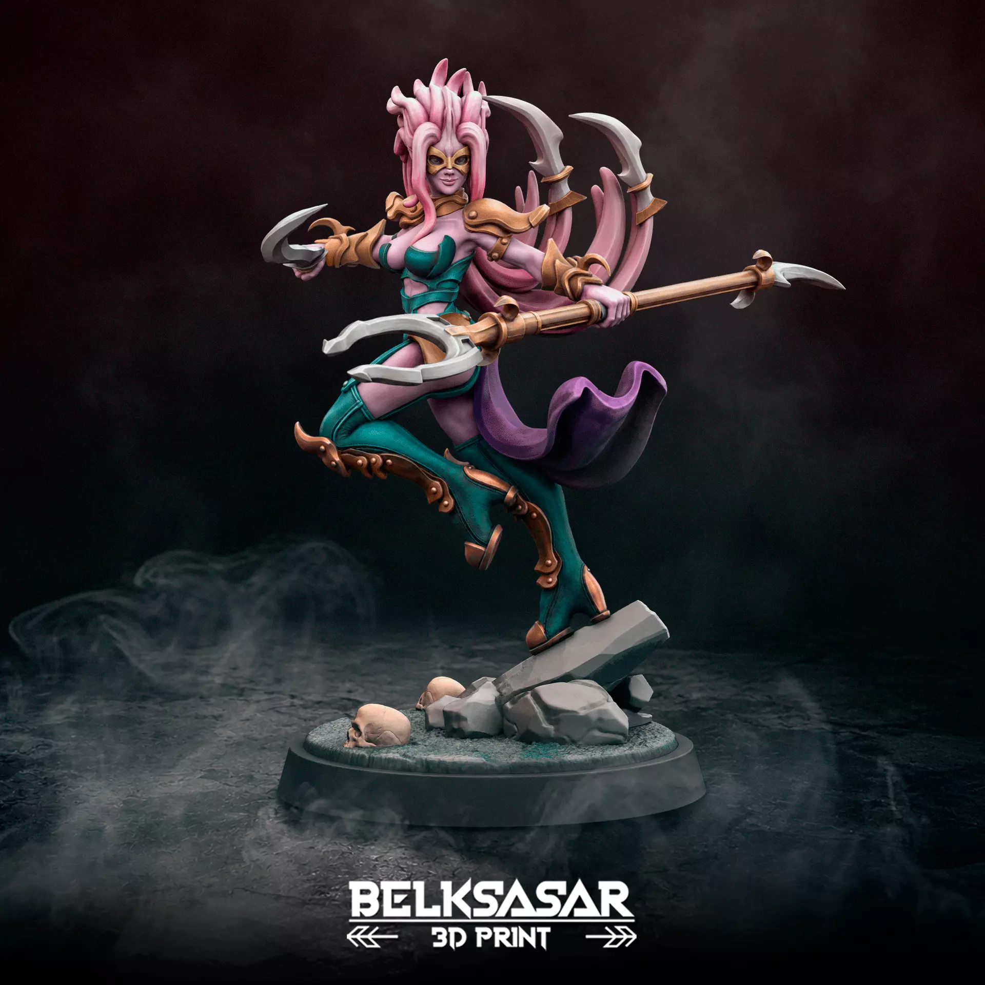Spearwomen - Warden of Mayhem B 3D print model