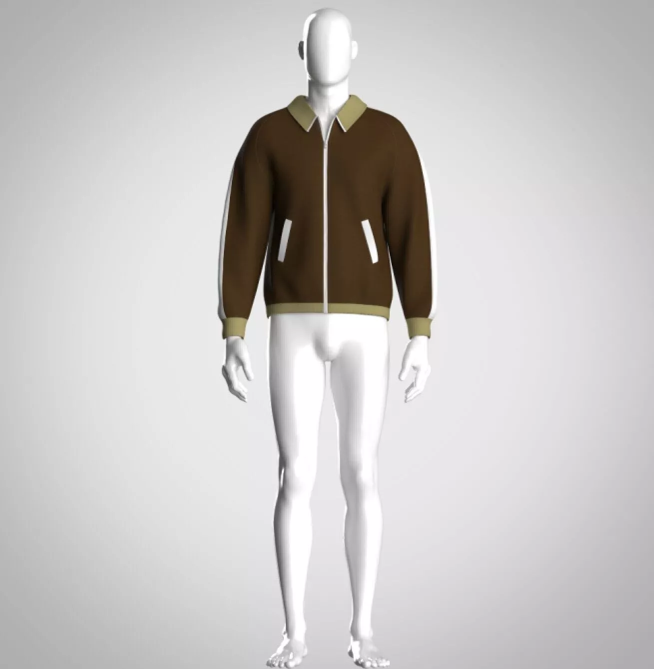 Mens track suit 3d clothing Low-poly 3D model