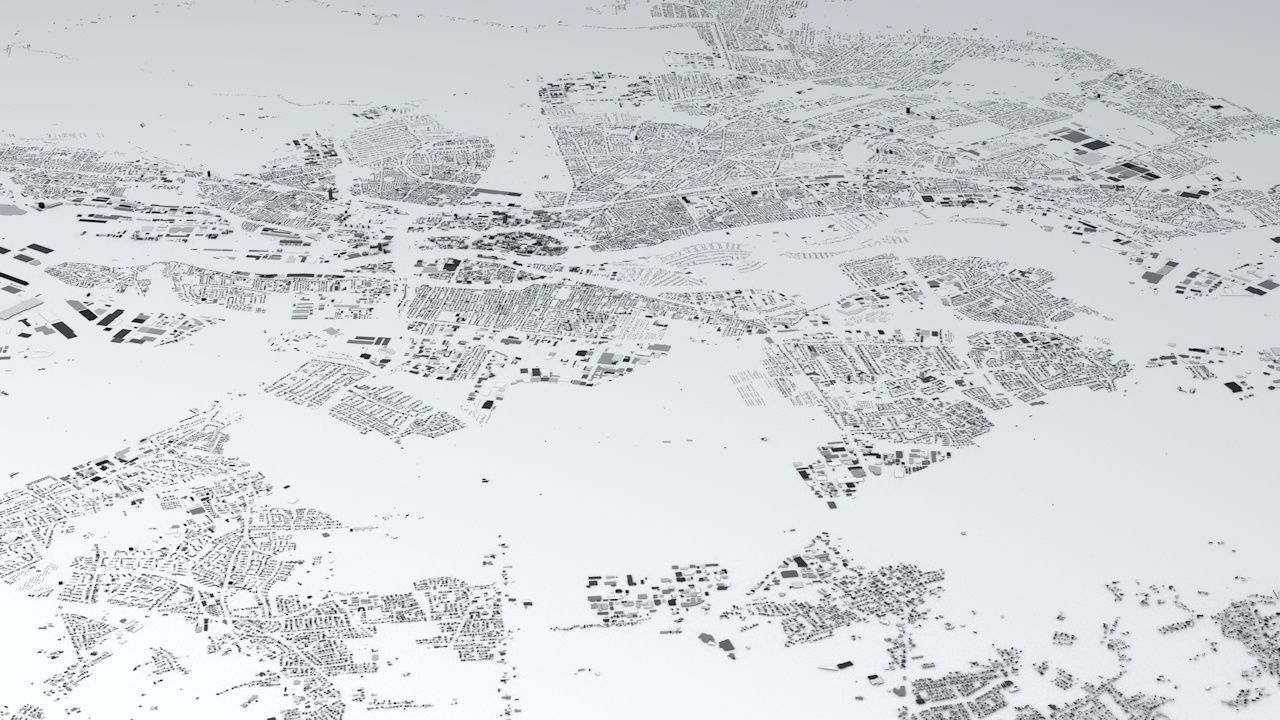 Bremen Streets and Buildings 3D model_4