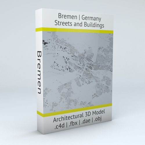 Bremen Streets and Buildings 3D model