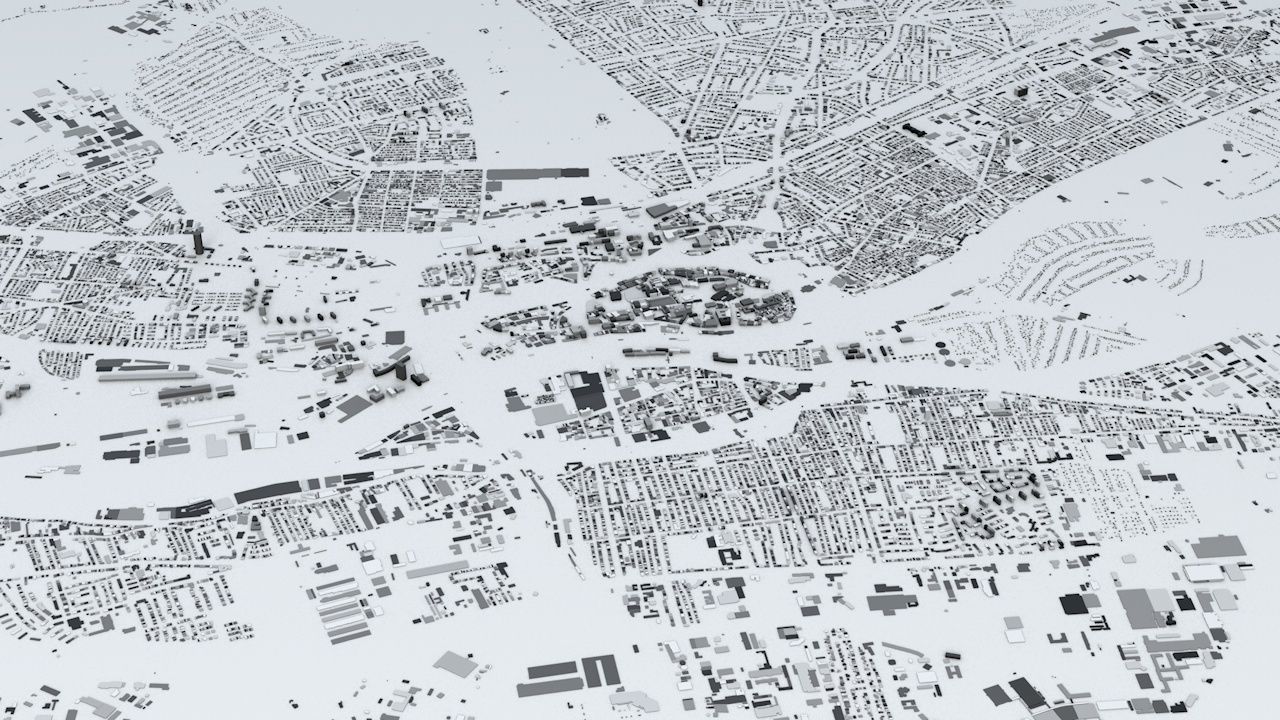 Bremen Streets and Buildings 3D model_3