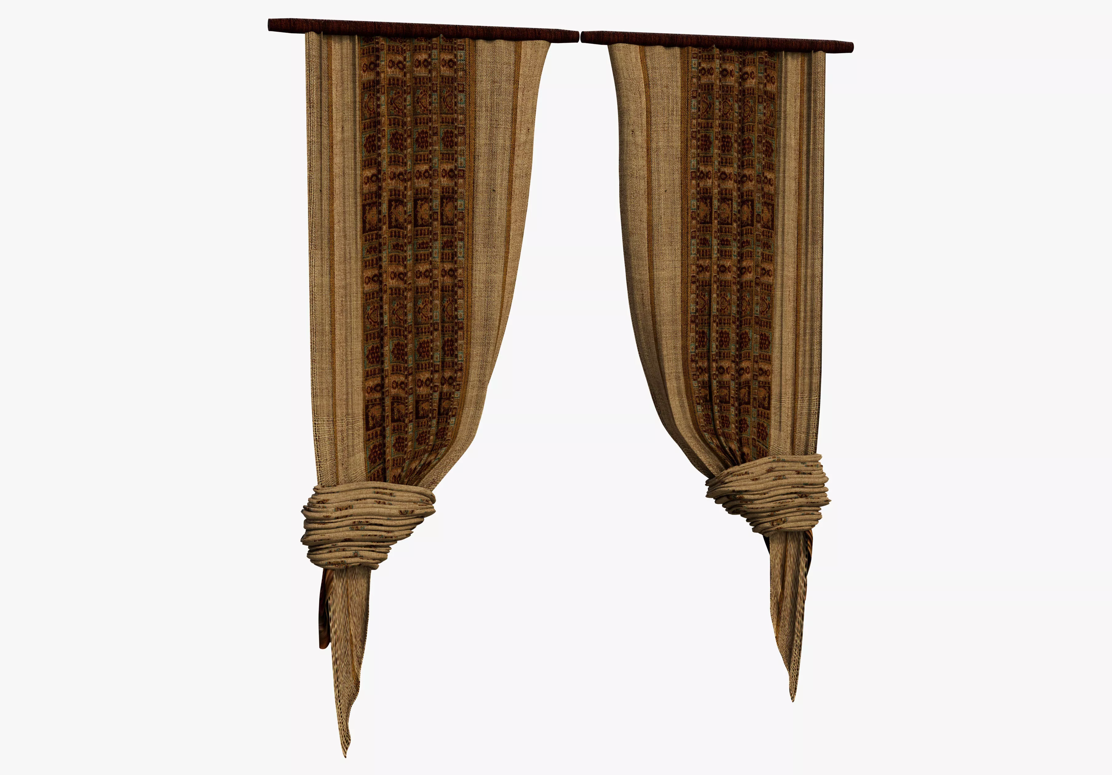 Free Arabian Curtain Free 3D model