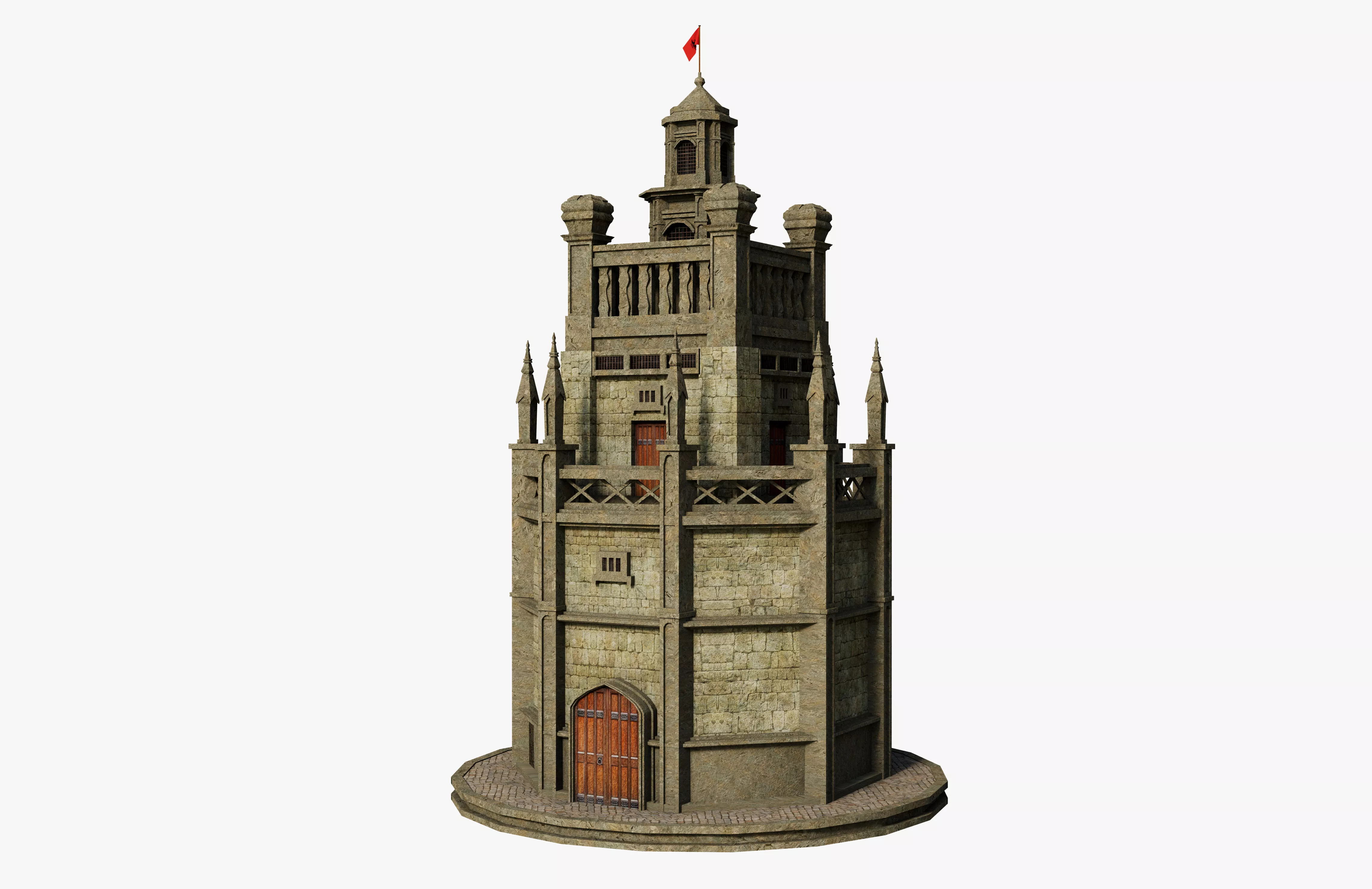 Mini Ancient Tower 3D model