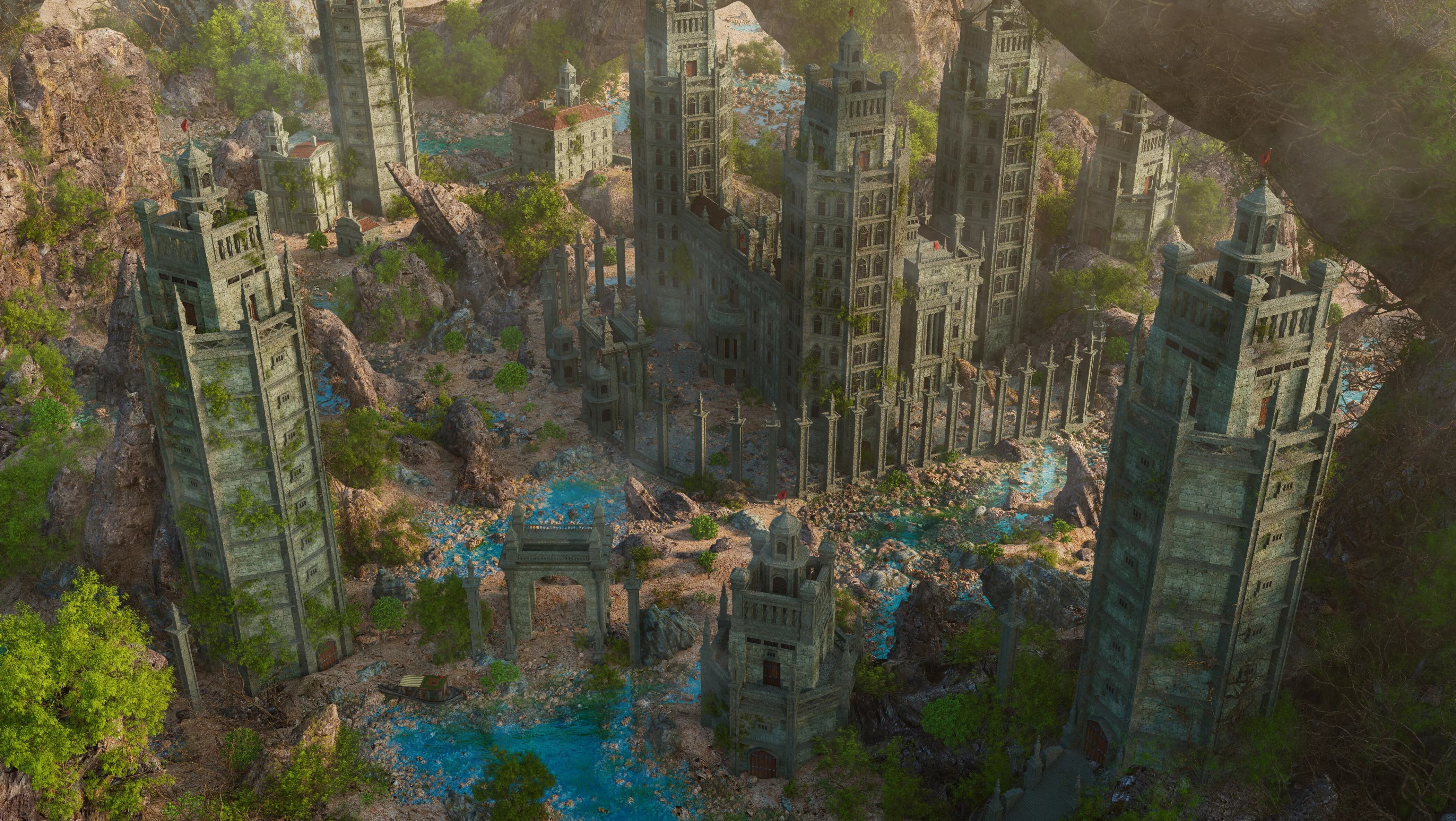Rocky Lost Palace Environment 3D model
