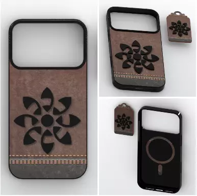 Rustic Floral MagSafe Case 17 Pro Max 3D print model