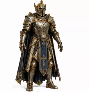 Holy Paladin Non Rigged high detail 3D Character 3D model