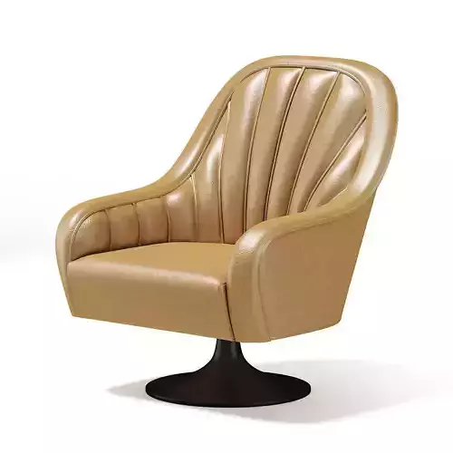 Beige Swivel Armchair