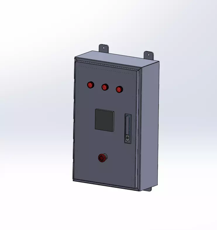 Industrial Electrical Control Panel Enclosure 3D model
