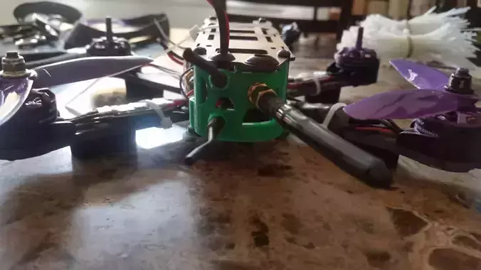Wizard 220x  Communications Dock 30mm standoff - COMPACT 3D print model