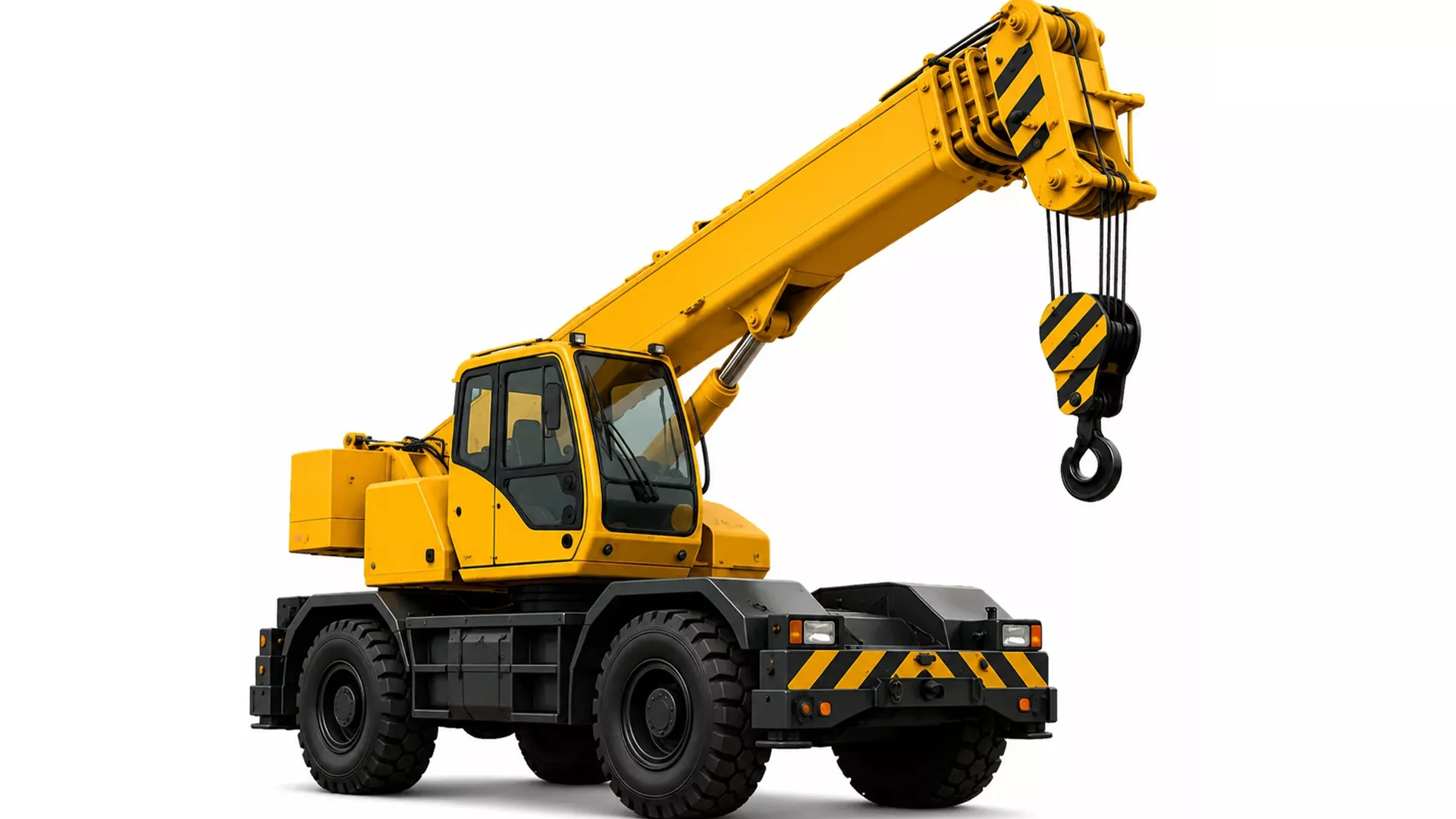 Rough Terrain Mobile Crane 3D Print Model STL STEP 3D print model