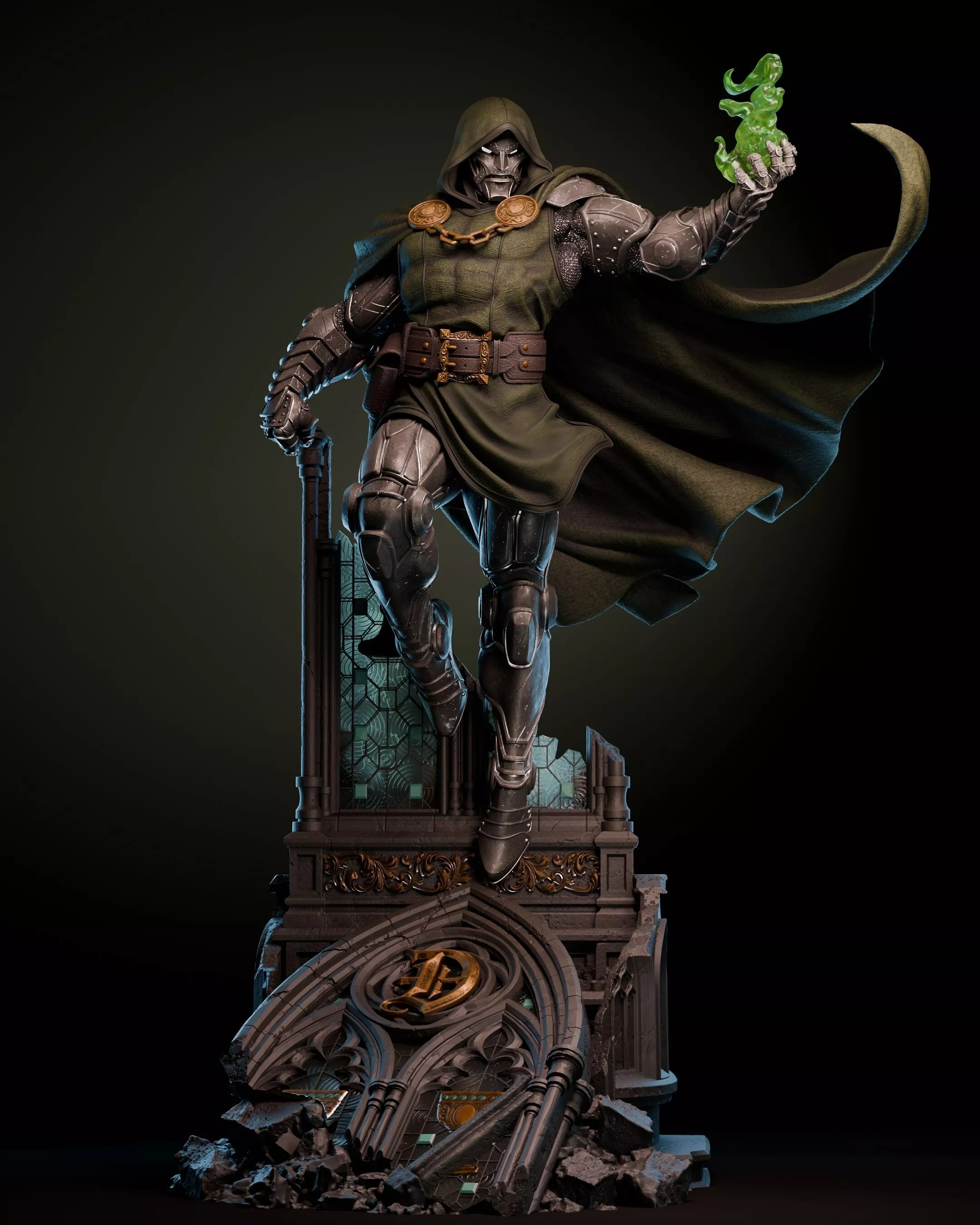 Dr Doom STL from Marvel Comics 3D print model