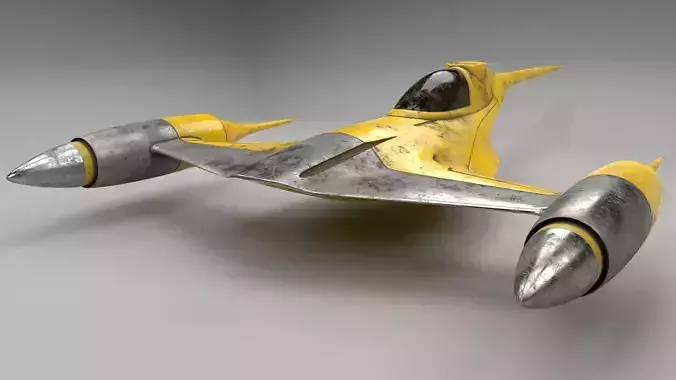 N-1 Starfighter Low-poly 3D model