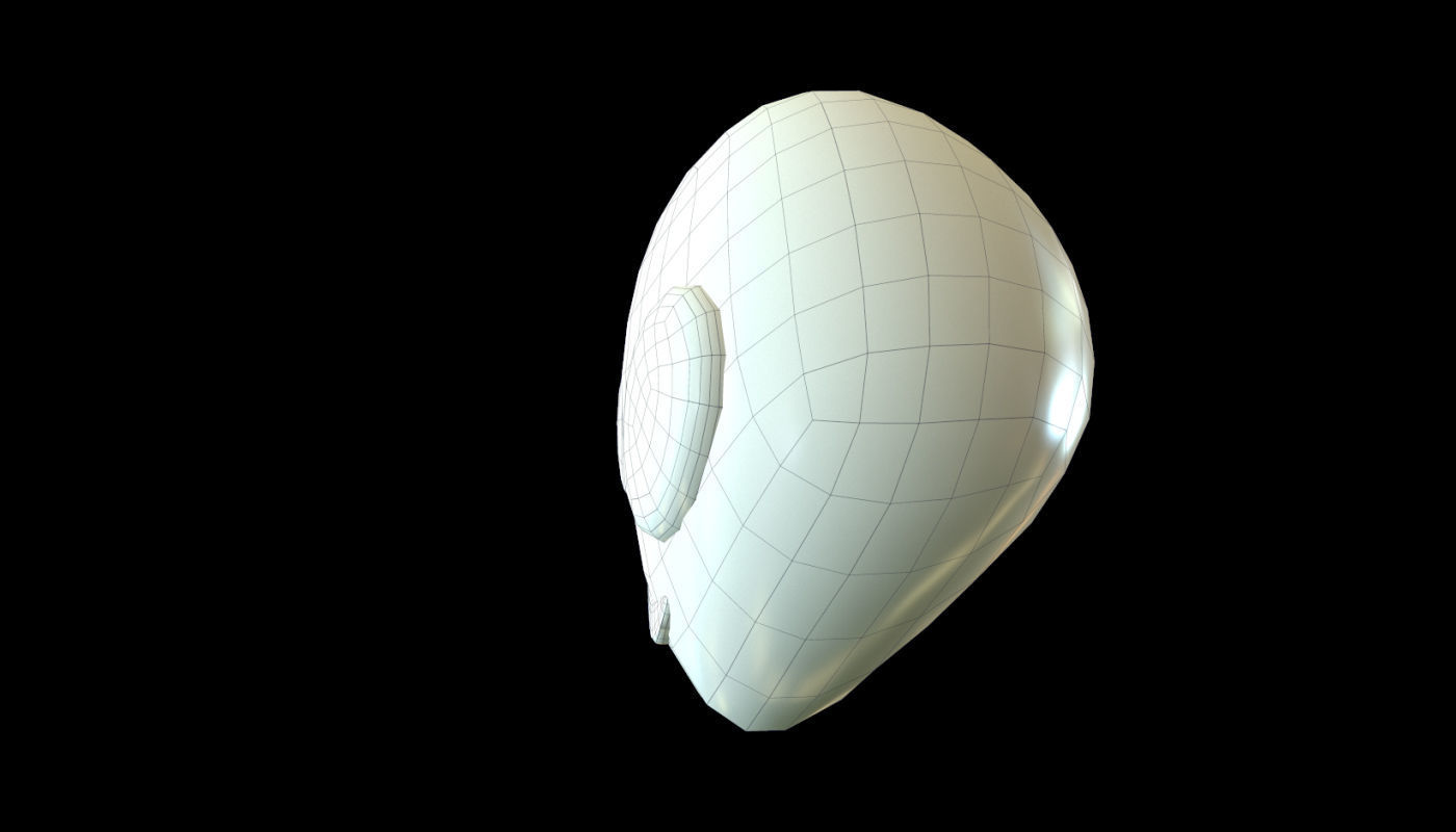 ALIEN EMOJI Low-poly 3D model_4