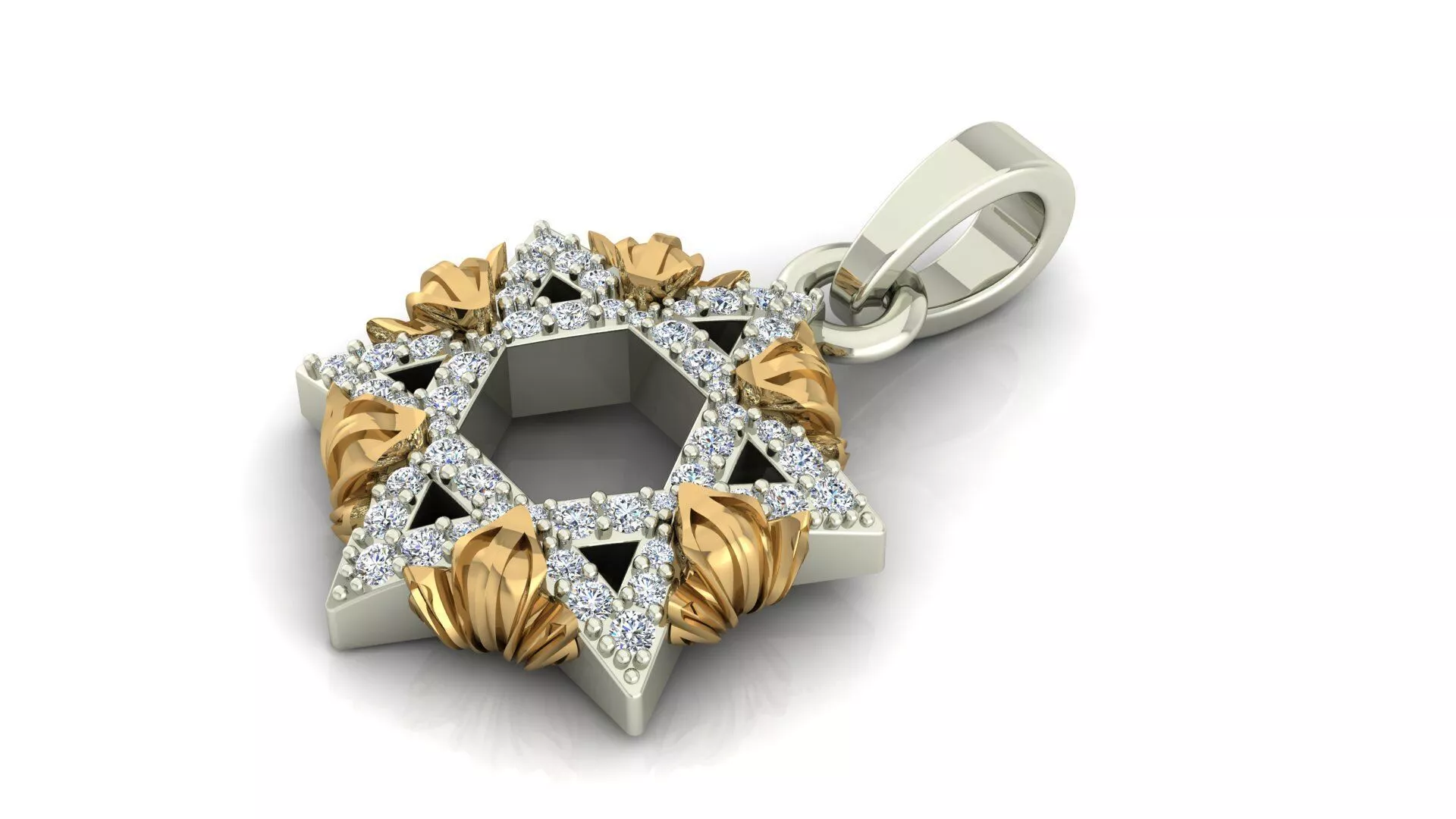 Star of David Pendant 3D print model