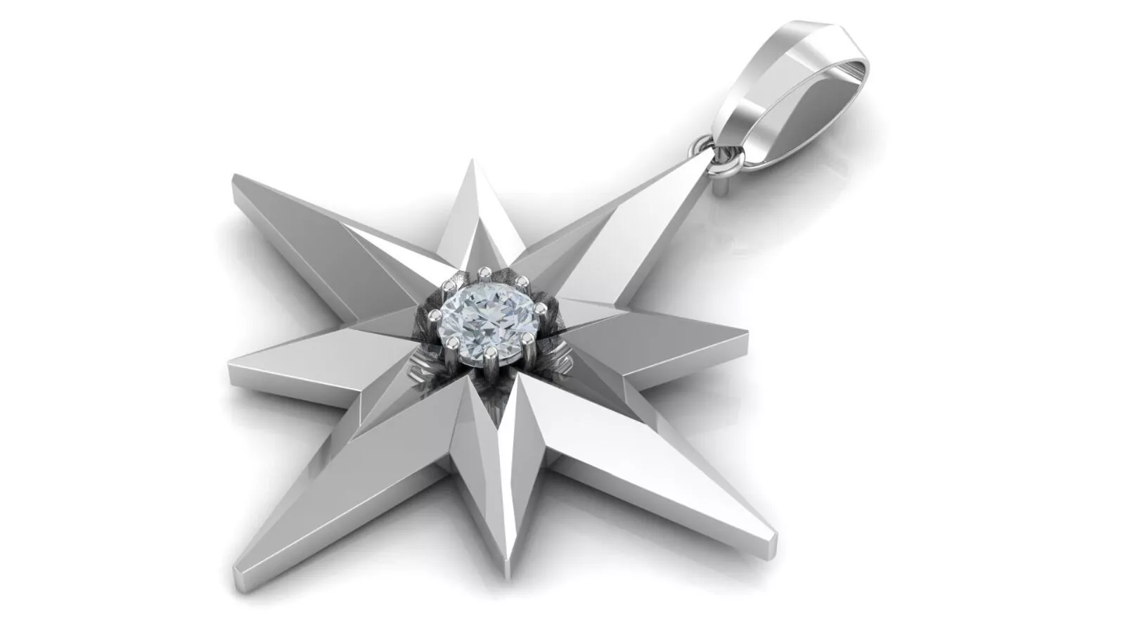 Compass rose 3D print model