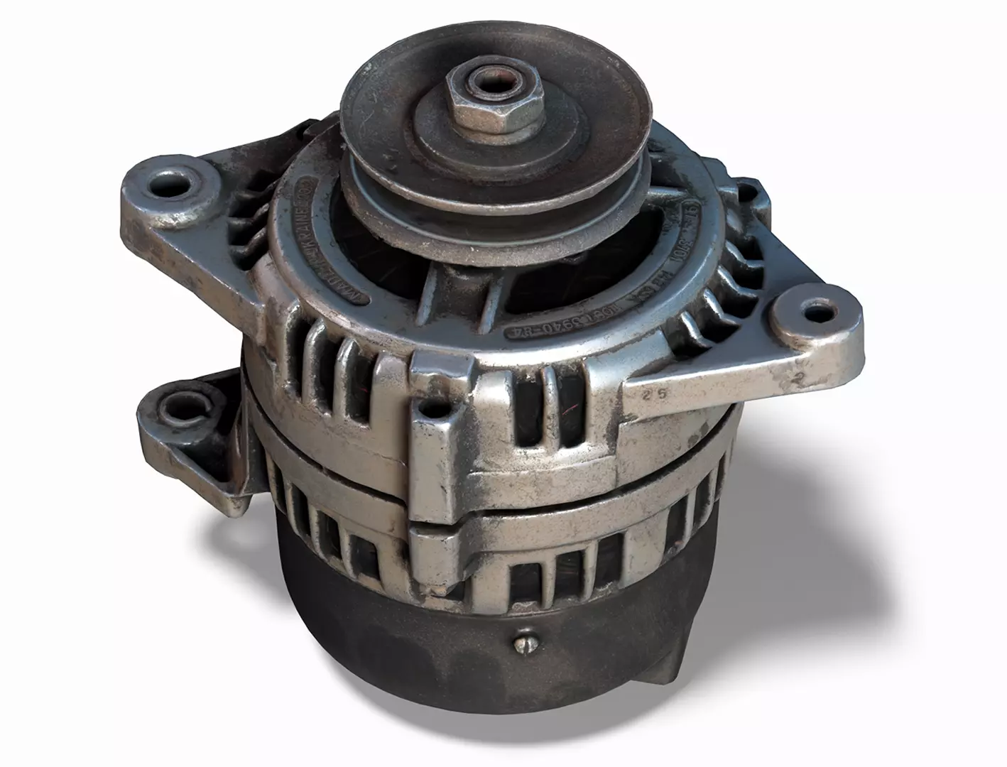 Car Alternator - PBR Game Ready Low-poly 3D model