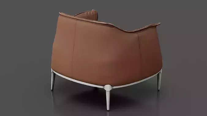Chair 1 Low-poly 3D model 3