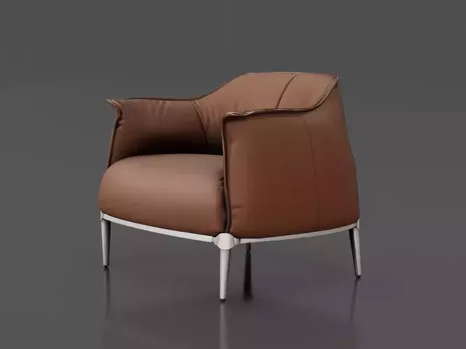 Chair 1 Low-poly 3D model
