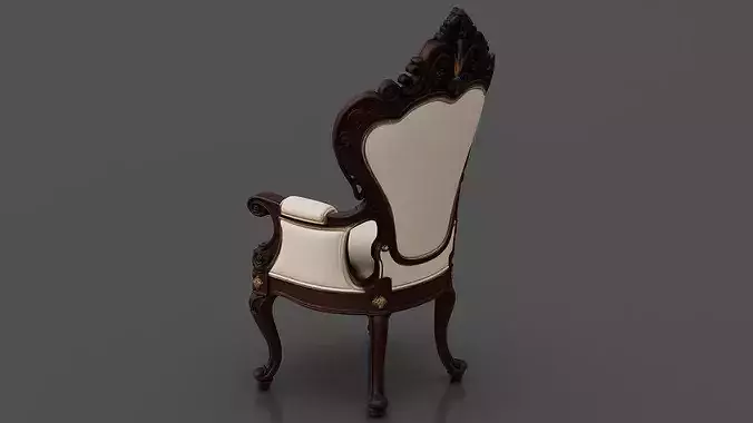 Chair 10 Low-poly 3D model 3