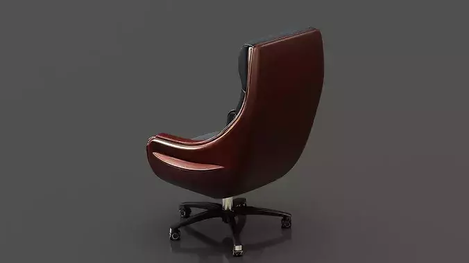 Chair 2 Low-poly 3D model 3