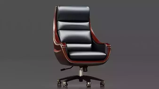 Chair 2 Low-poly 3D model 2