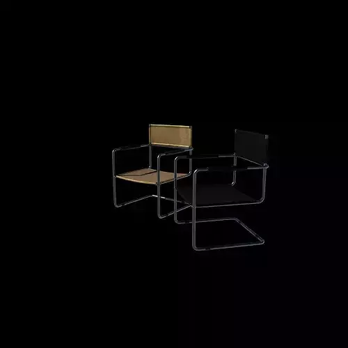 cantilever chair  3D model 6