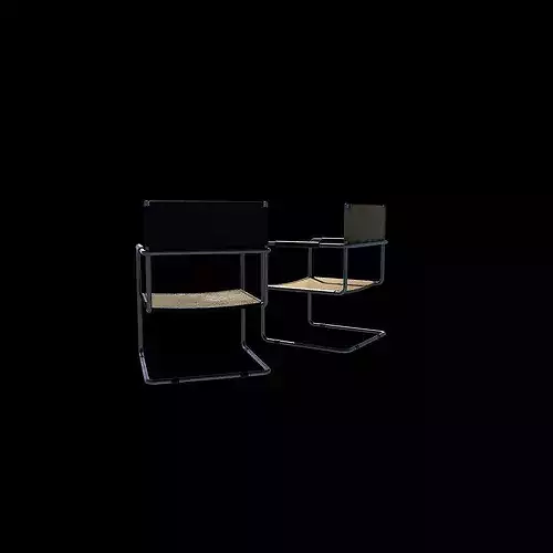 cantilever chair  3D model 7