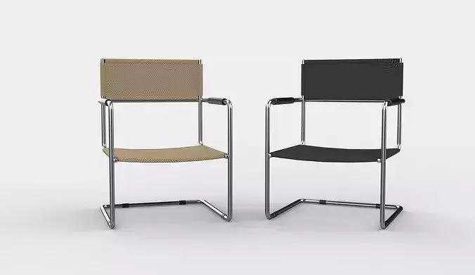cantilever chair  3D model 2