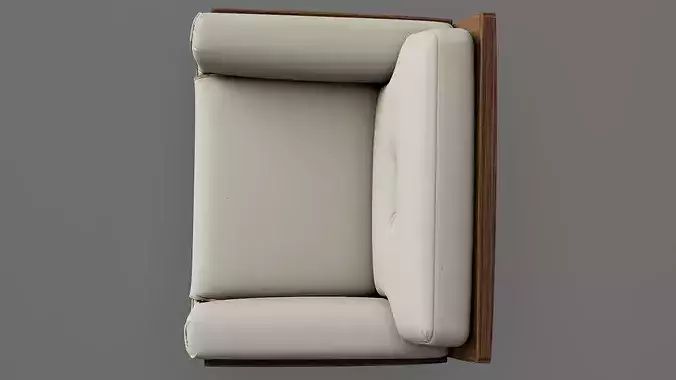 Modern Chair 7 Low-poly 3D model 6