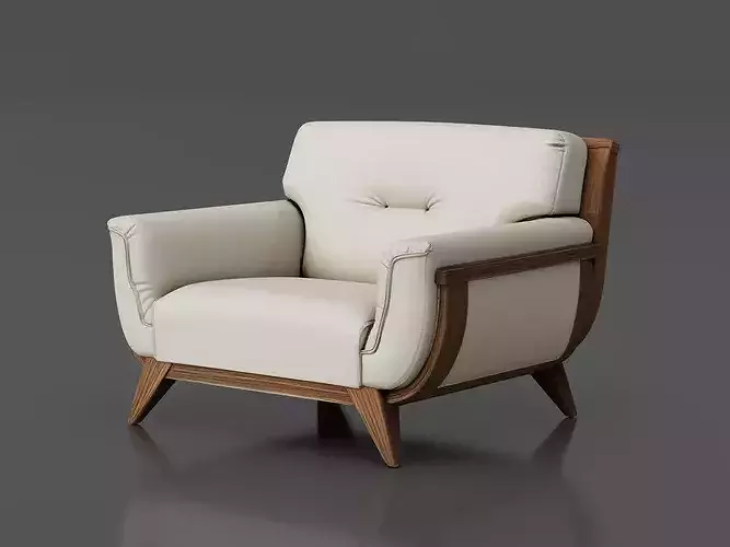 Modern Chair 7 Low-poly 3D model