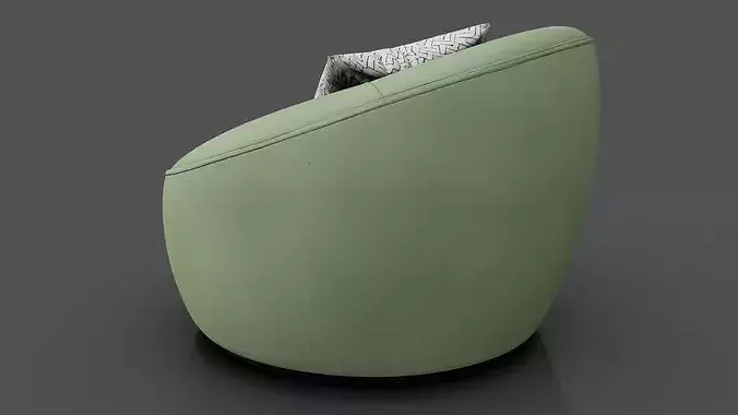 Modern Chair 3 Low-poly 3D model 3