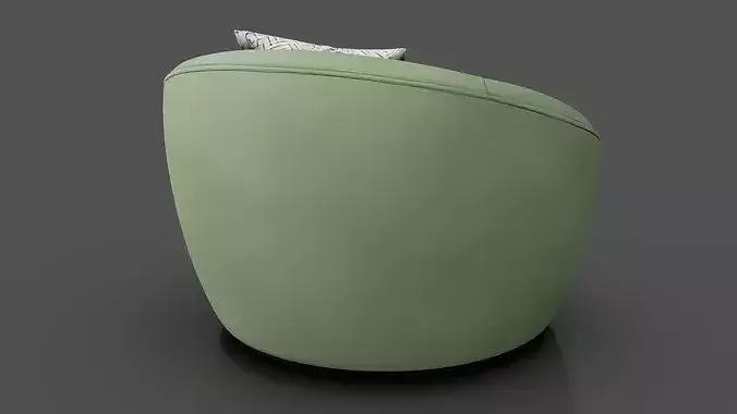Modern Chair 3 Low-poly 3D model 4